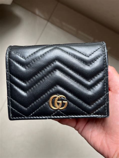 gucci marmont card holder wallet|Gucci Marmont card case wallet.